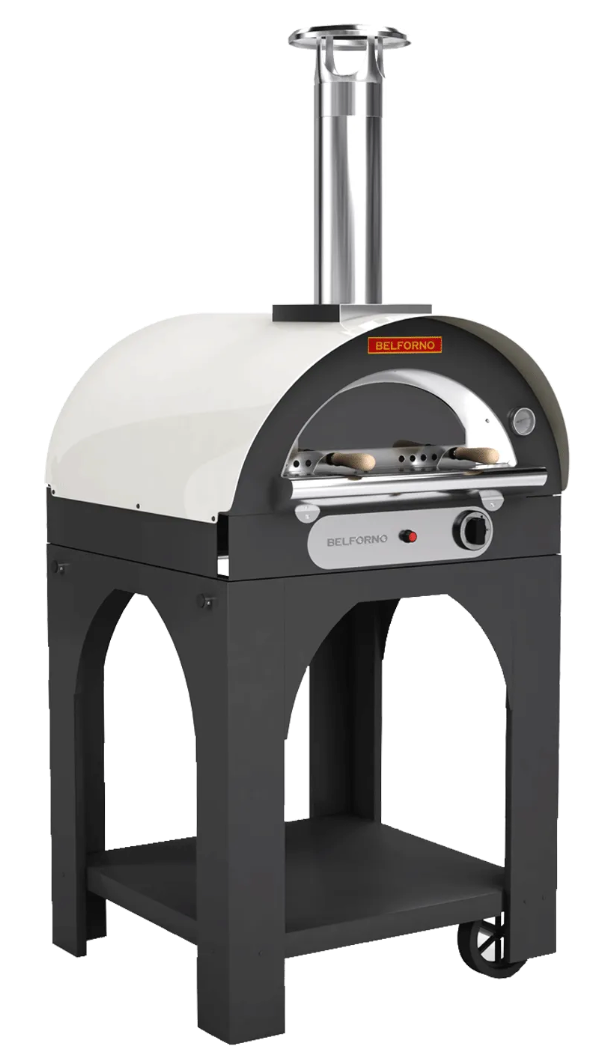 Belforno Piccolo Dual Fuel (Gas + Wood) Portable Free Standing Outdoor Pizza Oven, Available in 6 Colors, Cook 2 pizzas at a time Pizza Oven Belforno   