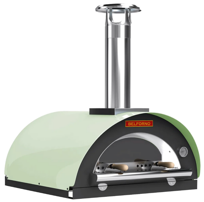 Belforno Piccolo Wood Fired Countertop Portable Outdoor Pizza Oven, Available in 6 Colors, Cook 2 pizzas at a time Pizza Oven Belforno Pistachio  
