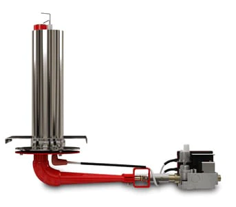 Vamparossa E2 Natural Gas Burner, Electronic Ignition & Temp Regulation with Screen Controls, for Extra Large Ovens with internal size 42-56 inches Gas Burners for Pizza Ovens Vamparossa   