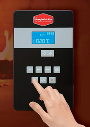 Vamparossa E2 Natural Gas Burner, Electronic Ignition & Temp Regulation with Screen Controls, for Extra Large Ovens with internal size 42-56 inches Gas Burners for Pizza Ovens Vamparossa   