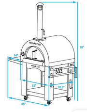 Pinnacolo Premio Wood Fired Outdoor Pizza Oven Pizza Oven Pinnacolo   