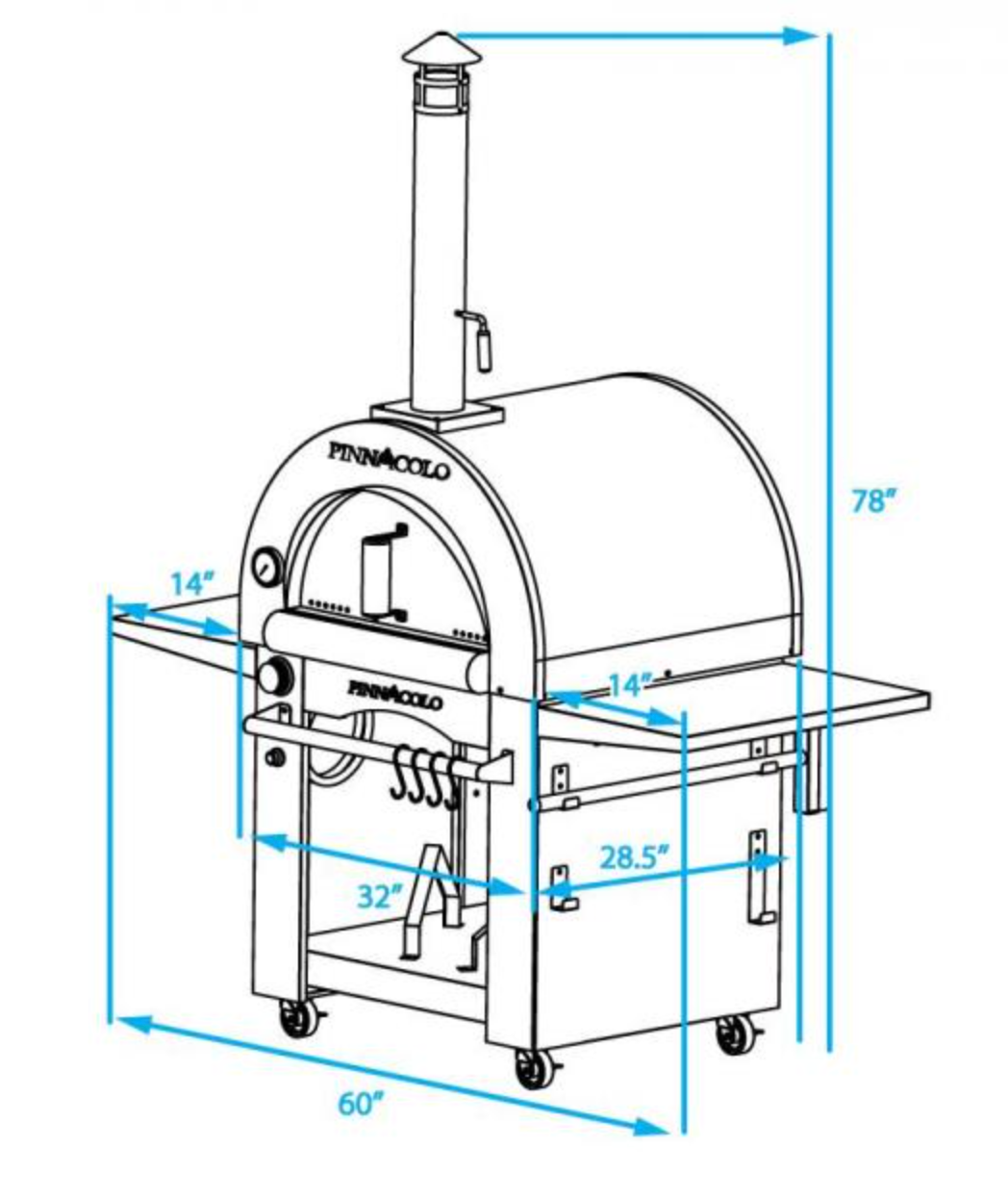 Pinnacolo Ibrido Hybrid Gas & Wood Pizza Oven Pizza Oven Pinnacolo   