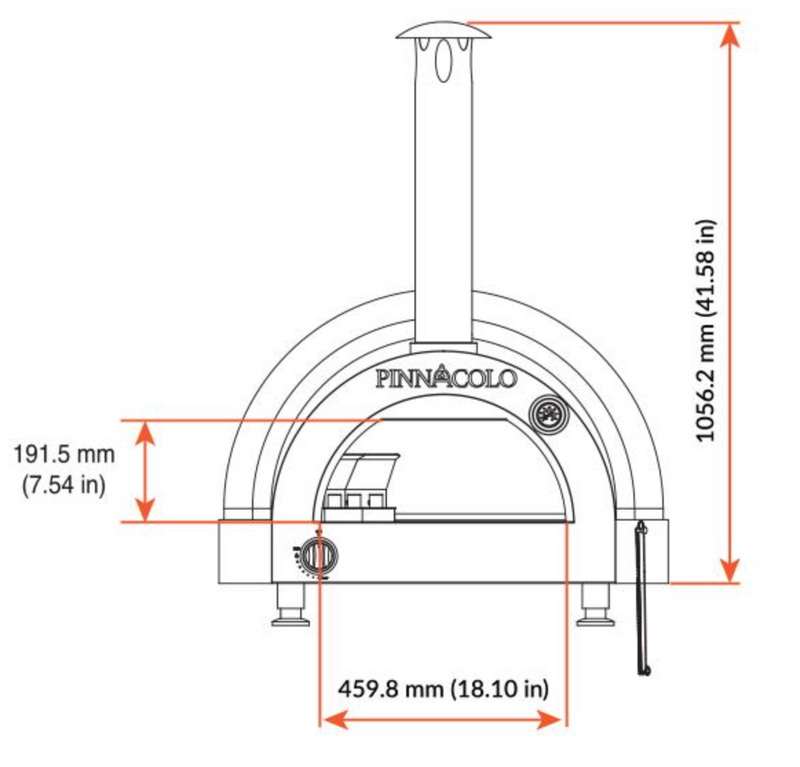 Pinnacolo L'Aargilla Thermal Clay Gas Oven Pizza Oven Pinnacolo   