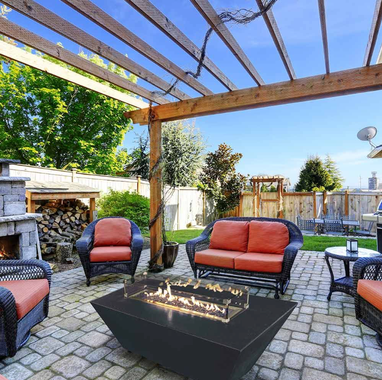Grand Canyon Olympus Square Fire Table, Natural Gas or Propane, 48" x 48" x 18" Fire Pit Table Grand Canyon   