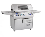 Fire Magic Echelon Diamond E790s 36" Portable Grill with Digital Thermometer & Flush Mounted Single Side Burner Free Standing Gas Grill Fire Magic Yes Propane No