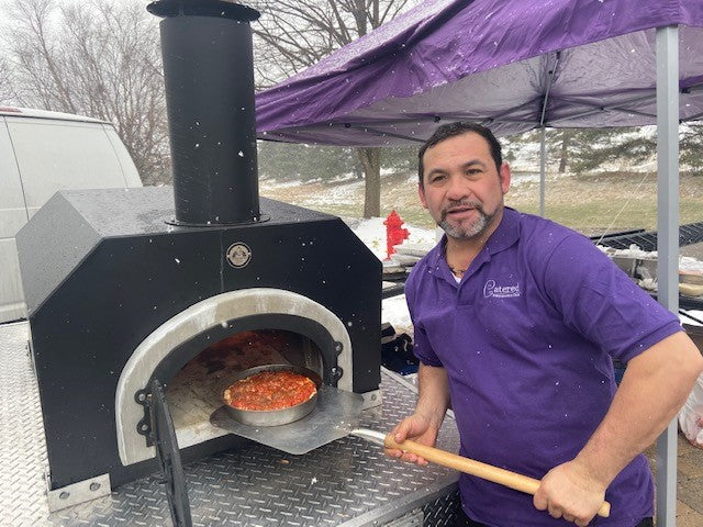 Chicago Brick Oven CBO-750 Tailgater, Wood-Fired Pizza Oven On Custom-Built Aluminum 2-Axle Trailer Pizza Oven Chicago Brick Oven (CBO)   