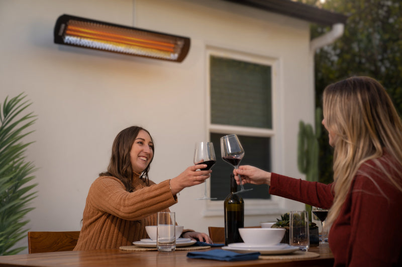 Bromic Tungsten Smart Heat Black 2000-Watt 44" Patio Heater - Sleek Design for Efficient Outdoor Heating Wall & Ceiling Mount Heaters Bromic   