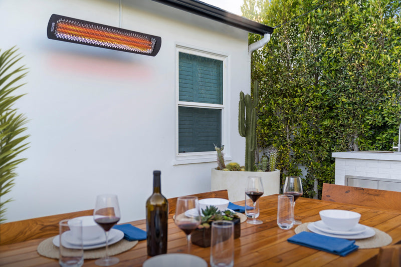 Bromic Tungsten Smart Heat Black 2000-Watt 44" Patio Heater - Sleek Design for Efficient Outdoor Heating Wall & Ceiling Mount Heaters Bromic   