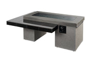 The Outdoor GreatRoom Company 65" Black Uptown Linear Gas Fire Pit Table (UPT-1242) Fire Pit Table The Outdoor GreatRoom Company   