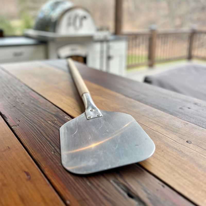 HPC Essential Starter Kit Accessories for Outdoor Pizza Ovens, Includes Aluminum Peel, Wood Paddle, Pizza Stone, Pizza Cutter, Cleaning Brush and more Cooking Tools HPC Fire   