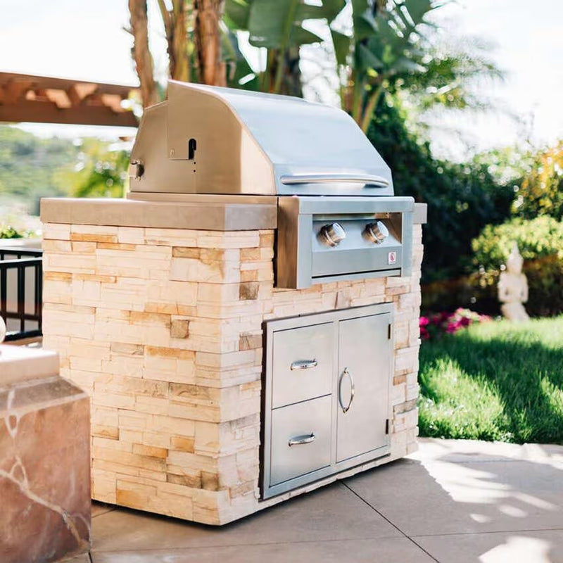 Summerset SBG30-NG/LP 30" 2-Burner Built-In Grill | Stainless Steel 30" Grill Built-in Gas Grill Summerset   