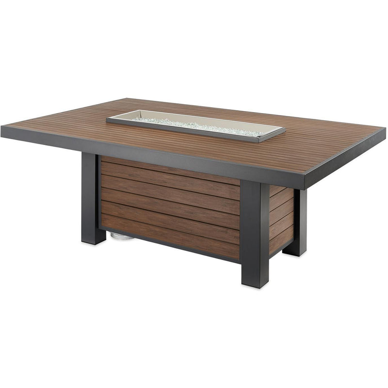 The Outdoor GreatRoom Company 80" Kenwood Linear Dining Height Gas Fire Pit Table (KW-1242-K) Fire Pit Table The Outdoor GreatRoom Company   