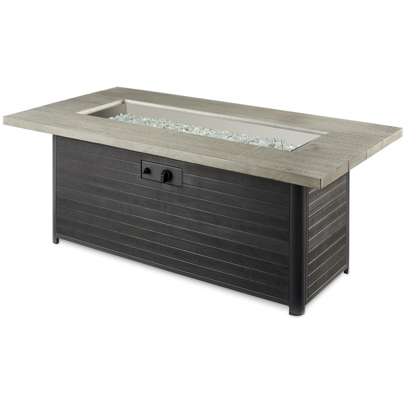 The Outdoor GreatRoom Company 61" Cedar Ridge Linear Gas Fire Pit Table (CR-1242-K) Fire Pit Table The Outdoor GreatRoom Company   