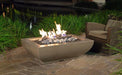 American Fyre Designs 50" Bordeaux Rectangle Gas Fire Bowl Fire Bowls American Fyre Designs   