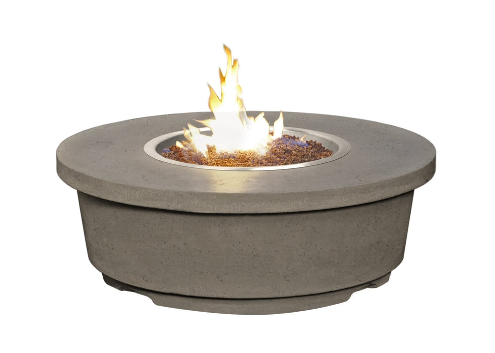 American Fyre Designs 47" Contempo Round Gas Firetable Fire Pit Table American Fyre Designs Smoke Propane Gas Manual Ignition System