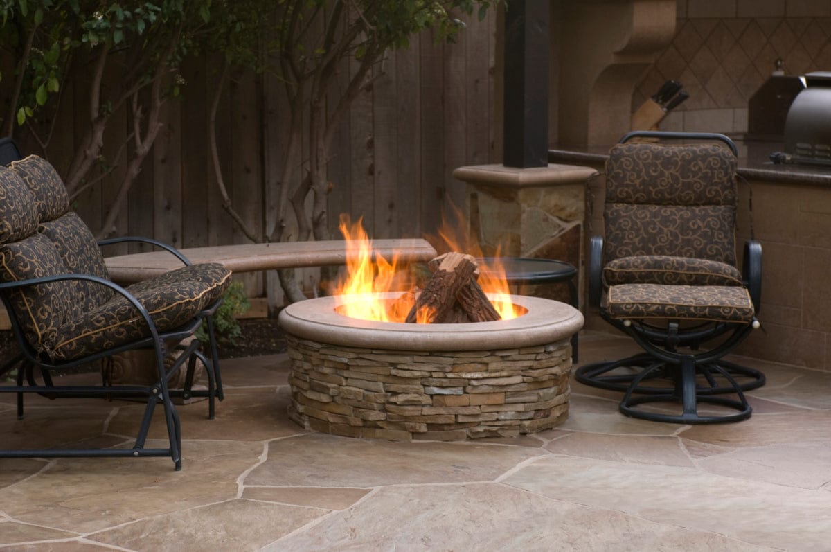 American Fyre Designs 39" Contractor's Model Round Gas Fire Pit Fire Pit Table American Fyre Designs   