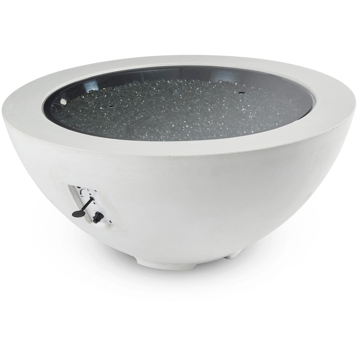 The Outdoor GreatRoom Company White Cove 42" Round Gas Fire Pit Bowl (CV-30WT) Fire Bowls The Outdoor GreatRoom Company   