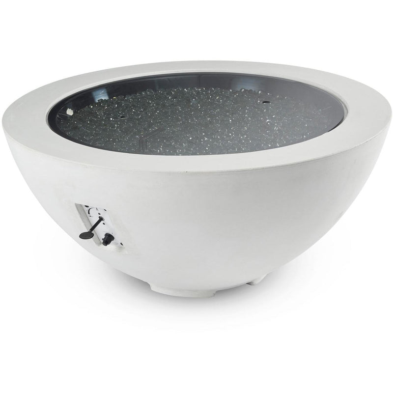 The Outdoor GreatRoom Company White Cove 42" Round Gas Fire Pit Bowl (CV-30WT) Fire Bowls The Outdoor GreatRoom Company   