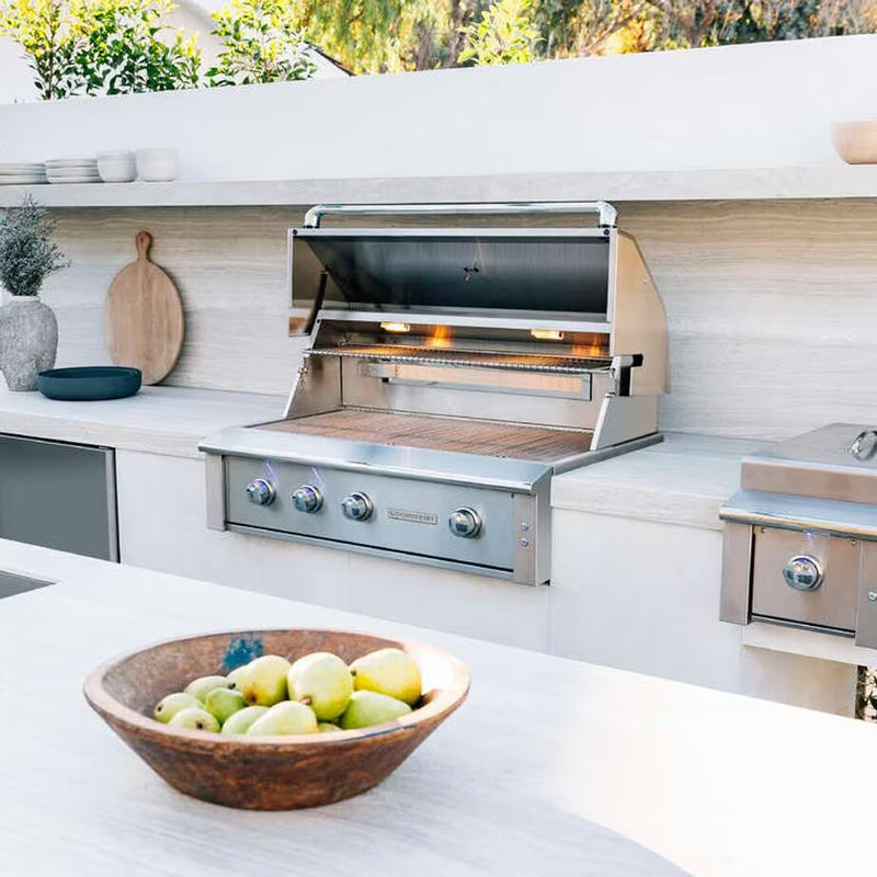 Summerset Alturi ALT36T-NG/LP Gas Grill: 36" 3-Burner Built-In, Stainless Steel Built-in Gas Grill Summerset   