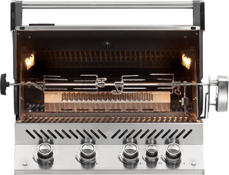 Napoleon Built-in Prestige PRO 500 33" Natural Gas Grill Head with Infrared Rear Burner  Stainless Steel (BIPRO500RBNSS-3) Natural Gas stainless steel model BIPRO500RBNSS-3 product image 2