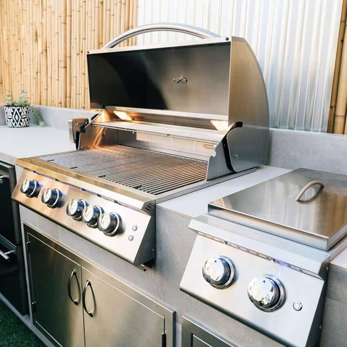 Summerset Sizzler Pro SIZPRO40-NG/LP: 40" 5-Burner Built-In Grill with Rear Infrared Burner Built-in Gas Grill Summerset   