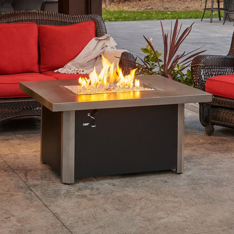 The Outdoor GreatRoom Company 48" Caden Rectangular Gas Fire Pit Table (CAD-1224) Fire Pit Table The Outdoor GreatRoom Company   
