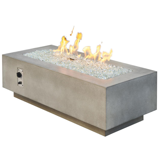 The Outdoor GreatRoom Company 54" Natural Grey Cove Linear Gas Fire Table (CV-54) Fire Pit Table The Outdoor GreatRoom Company   