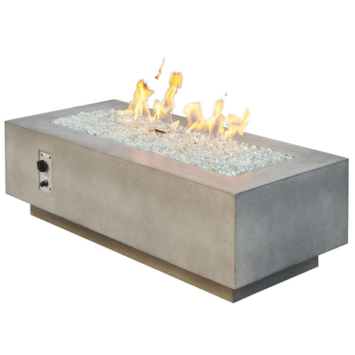 The Outdoor GreatRoom Company 54" Natural Grey Cove Linear Gas Fire Table Fire Pit Table The Outdoor GreatRoom Company   