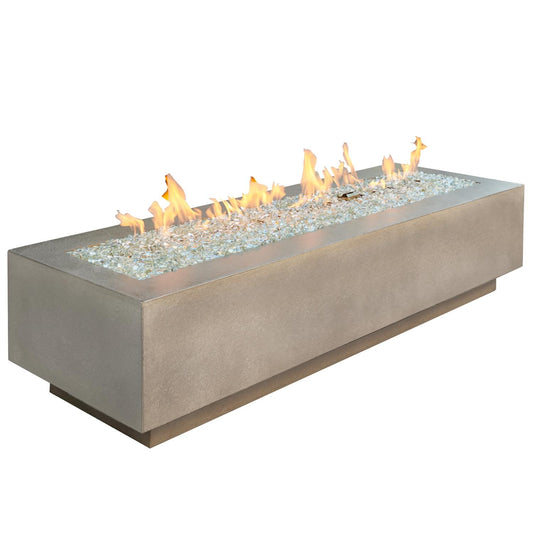 The Outdoor GreatRoom Company Natural Grey Cove 72" Linear Gas Fire Table (CV-72) Fire Pit Table The Outdoor GreatRoom Company   