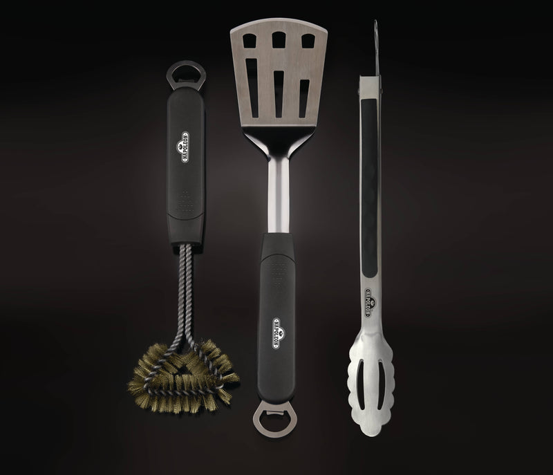 Napoleon 3 Piece Stainless Steel BBQ Toolset Grill Tool Set Napoleon   