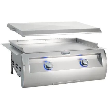 Fire Magic Echelon Diamond 30" Built-In Gas Griddle with Stainless Steel Cover - E660i-0T4P Griddle Fire Magic   