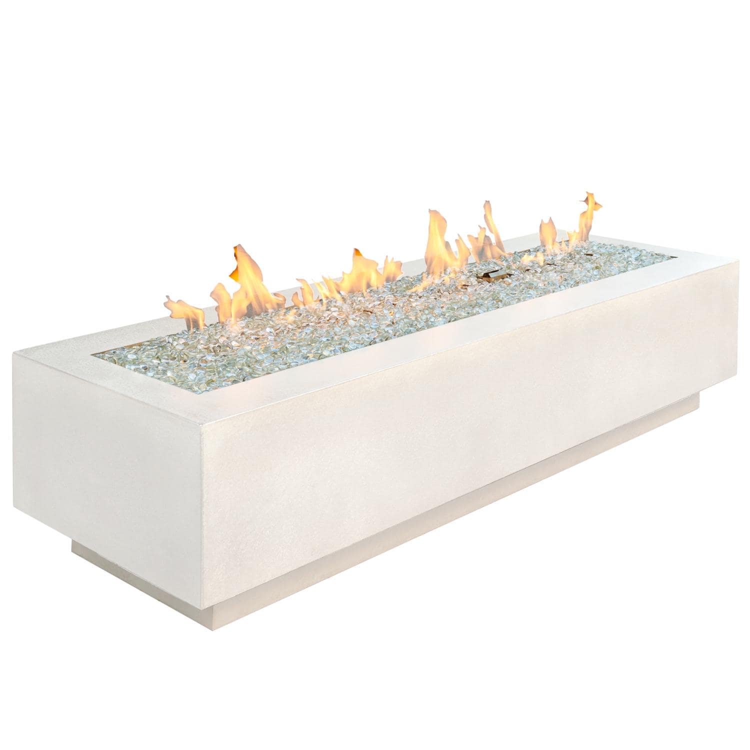 The Outdoor GreatRoom Company White Cove 72" Linear Gas Fire Table (CV-72WT) Fire Pit Table The Outdoor GreatRoom Company   