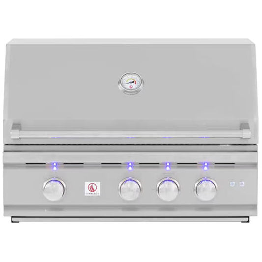 Summerset TRL32-NG/LP 32" 3-Burner Grill with Rotisserie - Stainless Steel Outdoor BBQ Built-in Gas Grill Summerset   