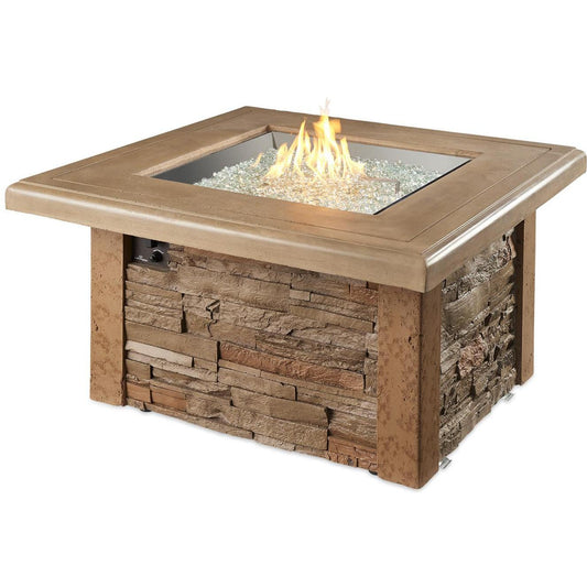 The Outdoor GreatRoom Company 44” Sierra Square Gas Fire Pit Table (SIERRA-2424-M-K) Fire Pit Table The Outdoor GreatRoom Company   