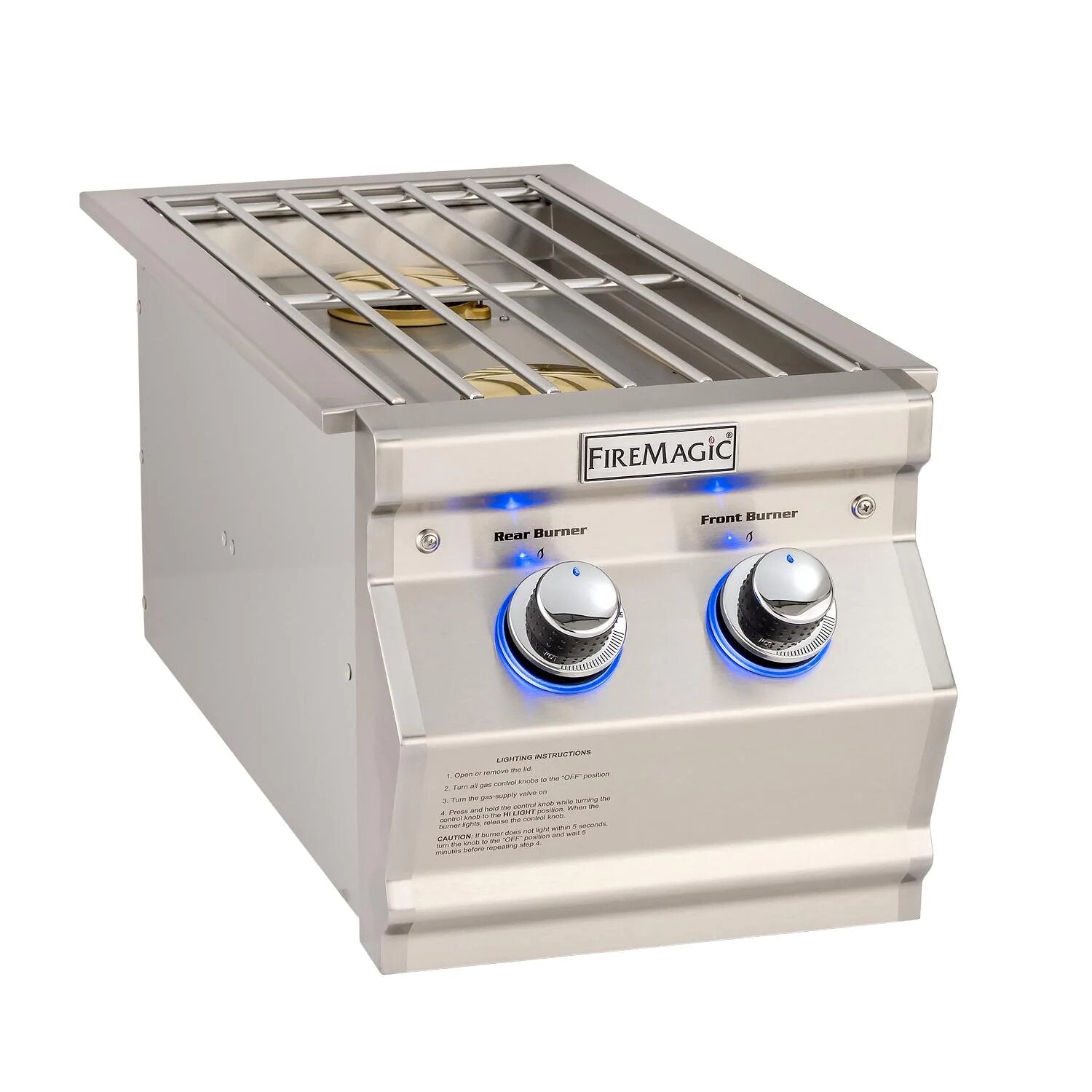 Fire Magic Aurora Gas Double Side Burner - Sleek Stainless Steel Side Burners Fire Magic   