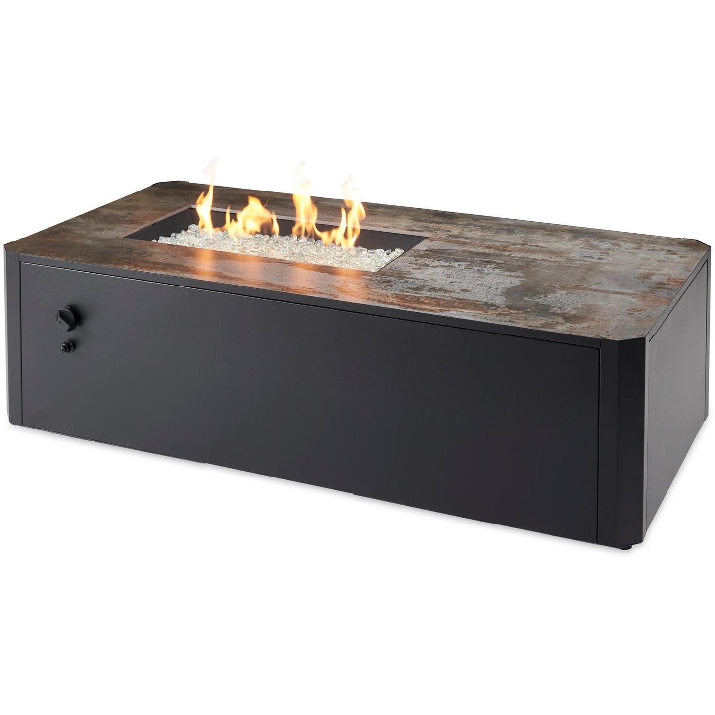 The Outdoor GreatRoom Company 55" Kinney Rectangular Gas Fire Pit Table (KN-1224) Fire Pit Table The Outdoor GreatRoom Company   