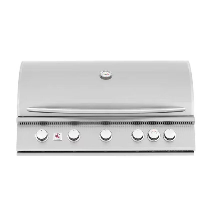 Summerset Sizzler SIZ40-NG/LP Burner: 40" 5-Burner Built-In Grill Built-in Gas Grill Summerset   