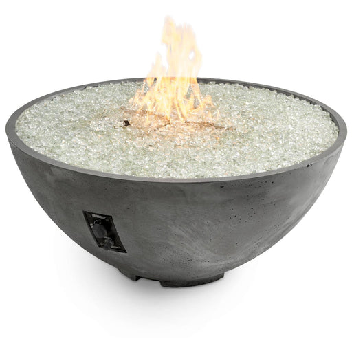 The Outdoor GreatRoom Company Midnight Mist Cove Edge 42" Round Gas Fire Pit Bowl Fire Bowls The Outdoor GreatRoom Company   
