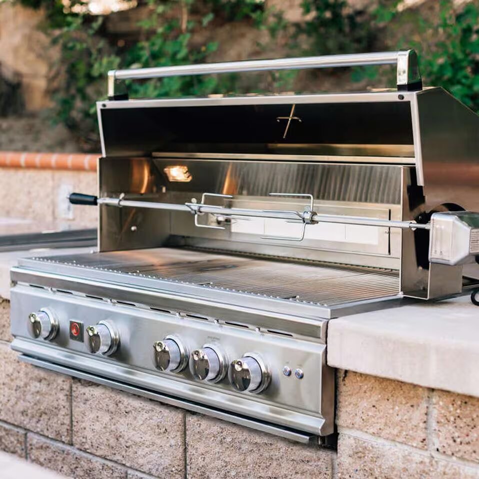 Summerset TRL 38" Gas Grill: 4-Burner Built-In Grill with Rotisserie Built-in Gas Grill Summerset   