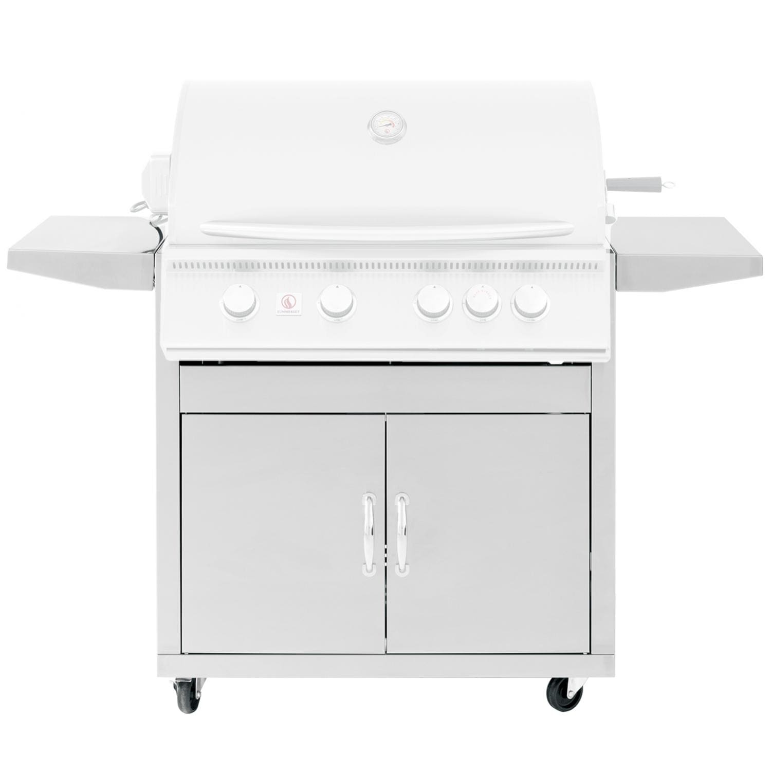 Summerset SIZ32 Gas Grill Cart: 32" Stainless Steel Cart for Sizzler Grills Cart for Gas Grills Summerset   