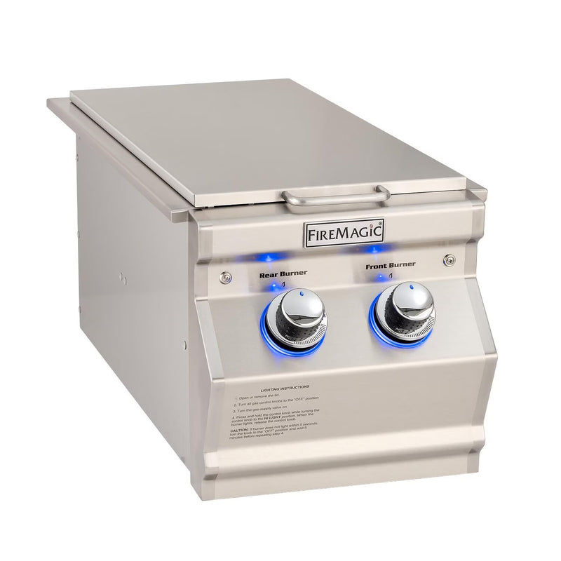 Fire Magic Aurora Gas Double Side Burner - Sleek Stainless Steel Side Burners Fire Magic   