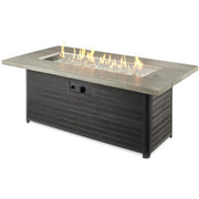 The Outdoor GreatRoom Company 61" Cedar Ridge Linear Gas Fire Pit Table (CR-1242-K) Fire Pit Table The Outdoor GreatRoom Company   