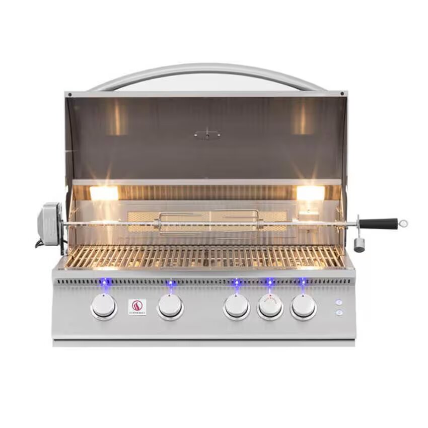 Summerset Sizzler Pro SIZPRO32-NG/LP: 32" Built-In Grill with Rear Infrared Burner Built-in Gas Grill Summerset   