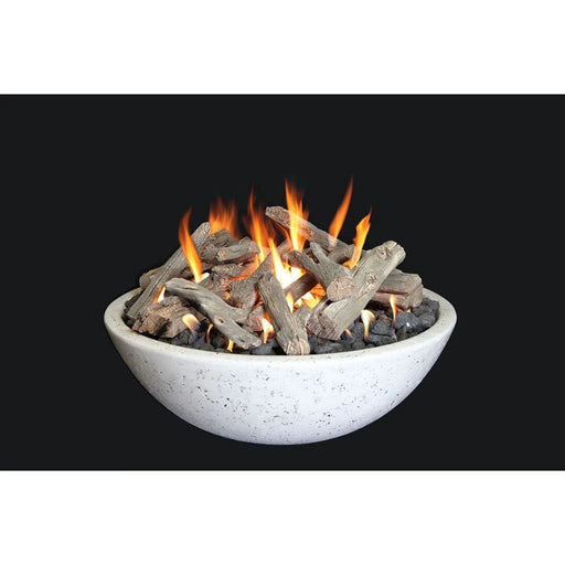 Grand Canyon Olympus Fire Bowl, Tee Pee Burner, Natural Gas, 39" x 13" Fire Bowls Grand Canyon White  