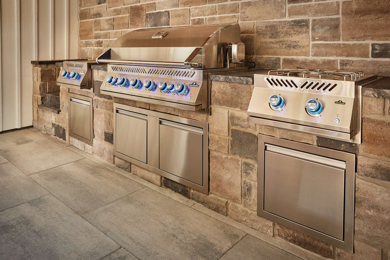 Napoleon Built-In 700 Series 18" Power Burner Propane, Stainless Steel Side Burners Napoleon   