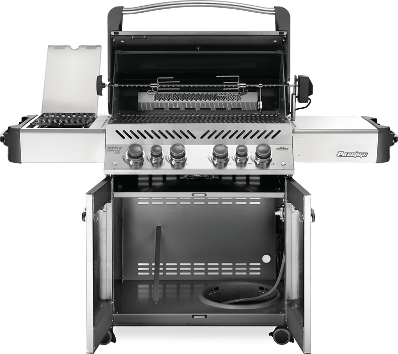 Napoleon Prestige® 500 66" Natural Gas Grill with Infrared Side and Rear Burners  Stainless Steel Free Standing Gas Grill Napoleon   