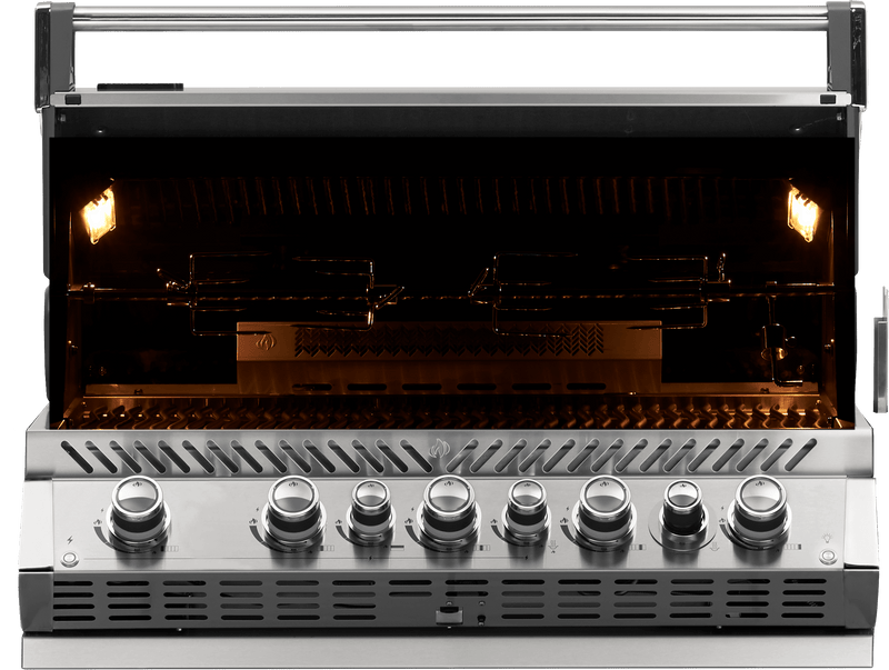 Napoleon Built-in Prestige PRO 665 41" Natural Gas Grill Head with Infrared Rear Burner  Stainless Steel (BIPRO665RBNSS-3) Natural Gas stainless steel model BIPRO665RBNSS-3 product image 2