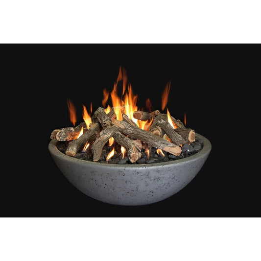 Grand Canyon Olympus Fire Bowl, Tee Pee Burner, Natural Gas, 39" x 13" Fire Bowls Grand Canyon Grey  