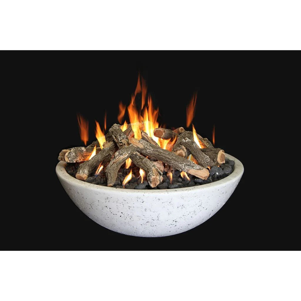 Grand Canyon Olympus Fire Bowl, Tee Pee Burner, Propane, 48" x 16" Fire Bowls Grand Canyon White  