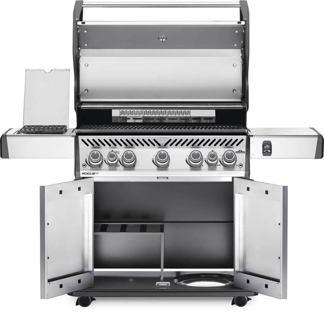 Napoleon Rogue® SE 625 48" Propane Gas Grill with Infrared Rear and Side Burners  Stainless Steel Free Standing Gas Grill Napoleon   